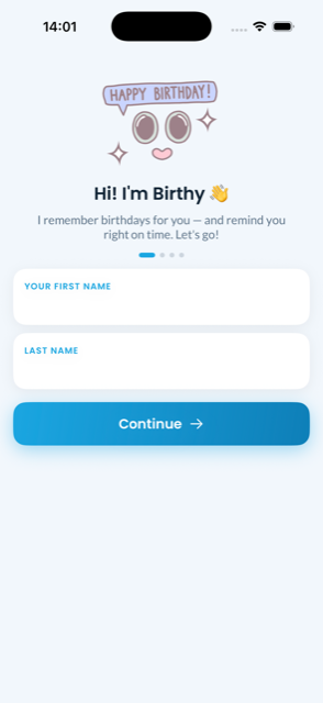 Meet Birthy — the living mascot